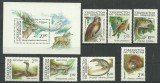 UZBECHISTAN-1993-FAUNA -Animale Serie de 7 timbre si colita
