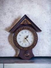 Ceas model casu?a maro cu pendul 53 cm foto