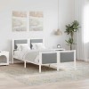 VidaXL Cadru de pat cu headboard Gri deschis 120 x 200 cm țesătură 878333