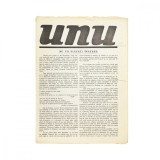 Publicația &bdquo;UNU&rdquo;, anul V, nr. 44, aprilie 1932