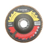 Disc lamelar corund 125 mm T27 CA40 pentru inox si metal Breckner