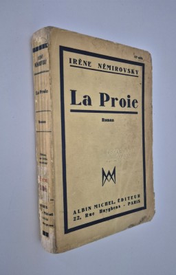 Carte veche Irene Nemirovsky La Proie Editia l Carte in limba franceza foto
