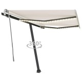 Gossi copertina retractabila manual cu led, crem, 300x250 cm