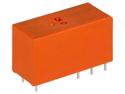 Releu electromagnetic DPDT 12VDC 8A PCB foto