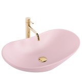 Lavoar pentru blat Rea Royal Powder Pink Matt