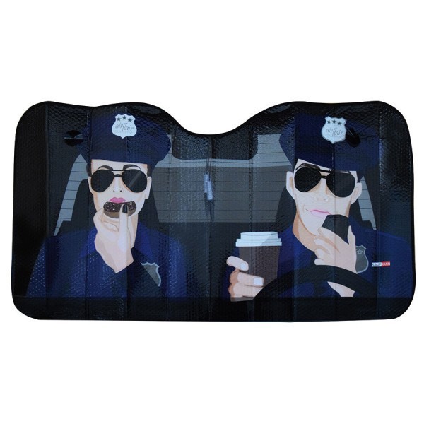 Parasolar parbriz 130x70cm, Police ; Best Automax