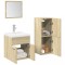 Gossi set mobilier de baie, 3 piese, stejar sonoma, lemn prelucrat