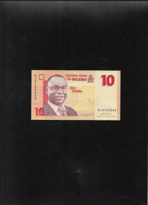 Nigeria 10 naira 2006 seria4105344 unc foto