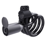 Antifurt smart pentru bicicleta cu amprenta, impermeabil, USB, aliaj zinc