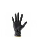 Manusi De Lucru Din Nitril De Unica Folosinta De Culoare Neagra Marime L Set 100 buc JBM