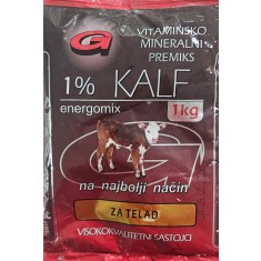 Premix Vitaminic-Mineral pentru vitei, concentrat premium pentru vitei, ENERGO KALF 1%, sac 1 KG