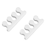 Separator Degete Unghii INGINAILS, Alb, 2 Bucati, Lavabil, Pedichiura, Aplicare Lac Unghii Ușoară, 98x43mm