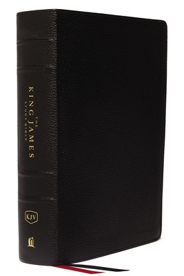 The King James Study Bible, Genuine Leather, Black, Indexed, Full-Color Edition foto