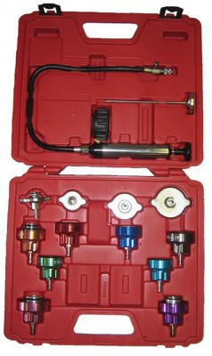 Tester presiune radiator racire motor pompa cu manometru termometru adaptori radiator apa AutoDrive ProParts foto