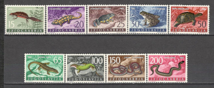 Iugoslavia.1962 Fauna-Amfibieni si reptile SI.194
