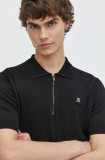 HUGO tricou polo bărbați, culoarea negru, uni 50510385