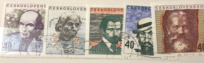 (A) Timbre straine serii tematica Personalitati Cehia