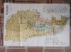 HARTA JUDETULUI MUSCEL, 1923 * LUCRATA DE BRATULESCU SI PATRAULEA* CROMOLITO