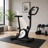 Bicicleta fitness, scaun reglabil pe inaltime, monitor LCD, timp, viteza, distanta, calorii, ghidon ergonomic, maxim 100 kg