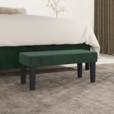 Gossi banca, verde inchis, 70x30x30 cm, catifea