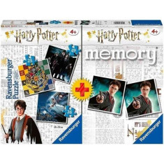 Puzzle + Joc Memory Harry Potter, 25 36 49 Piese