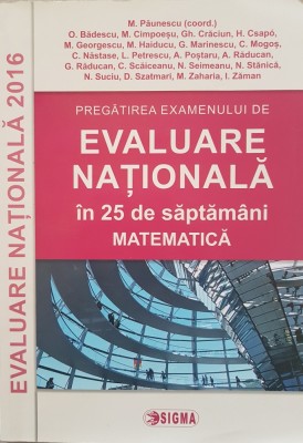 Pregatirea examenului de EVALUARE NATIONALA 2016 MATEMATICA - Paunescu foto