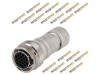 Conector Circular Amphenol RT360, 19 pini mamă, IP67, Montare pe cablu, Curent 7.5A
