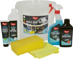 Set complet Valma pentru &icirc;ntretinere, spalare si lustruire auto, 6 piese