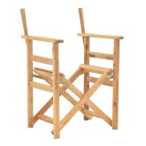 Cumpara ieftin Scaun regizoral de gradina Kompa cadru din lemn de fag natural 56.5x54x88 cm
