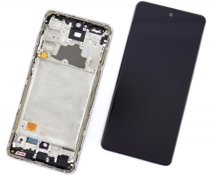 Display Samsung Galaxy A72 A725F OLED cu Rama Black Negru