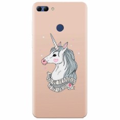 Husa silicon pentru Huawei Y9 2018, Cute Rose Gold