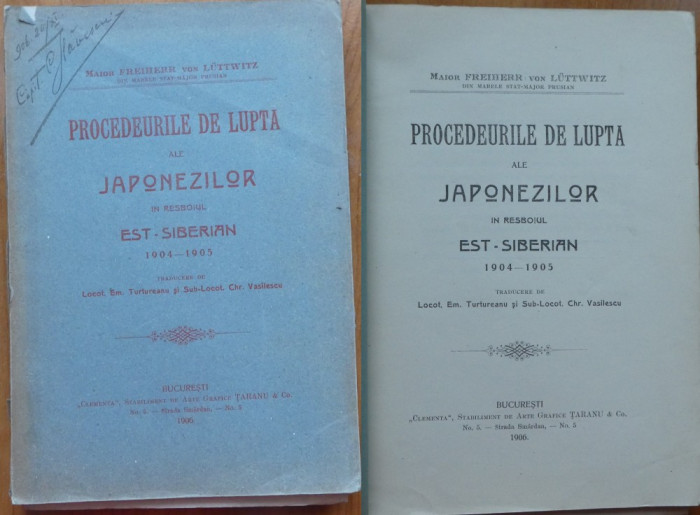 Proced. de lupta ale japonezilor in resboiul est - siberian , 1904 - 1905 , 1906