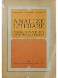 Zaharia Macovei - Analize literare pentru bacalaureat si admiterea in facultate (Editia: 1973)