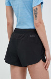 Cumpara ieftin Columbia pantaloni scurți sport Columbia Hike femei, culoarea negru, uni, high waist 1991831