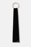 Karl Lagerfeld Jeans eșarfă din amestec de l&acirc;nă culoarea negru, melanj, A4W33084