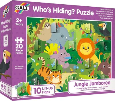 Puzzle deschide ferestrele - Jungla ( 20 piese) PlayLearn Toys foto