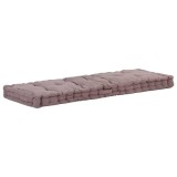 vidaXL Pernă podea canapea din paleți, gri taupe, 120x40x7 cm, bumbac