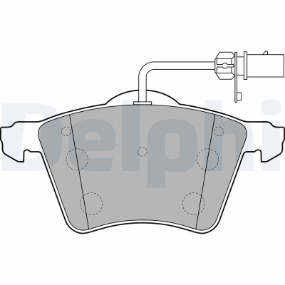 DELPHI LP2021 set placute frana,frana disc foto