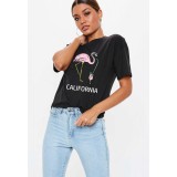 Tricou dama negru - California - XL