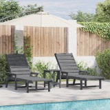 vidaXL Mobilier de lounge pentru grădină 2-persoană 3 pcs Gri deschis