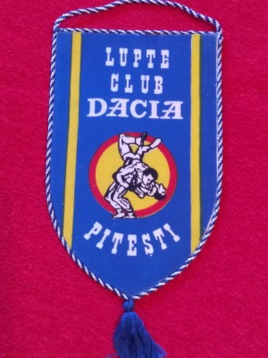 Fanion - Lupte Club &amp;quot;DACIA&amp;quot; PITESTI (Intreprinderea de autoturisme Pitesti) foto