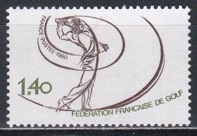 Franta 1980 - Federația Franceză de Golf, MNH foto