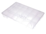 NEWBRAND Container Colectiv cu 18 Partiții transparente Polipropilenă 275x185x40mm 3 clicheți