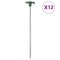 Țăruși de cort, 12 buc., 25 cm, 7 mm, oțel galvanizat și PP
