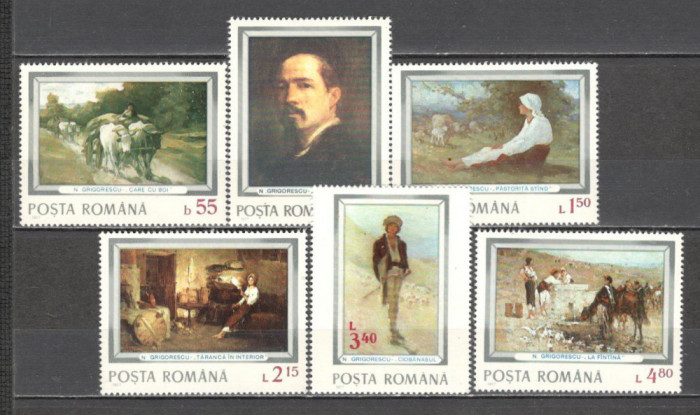 Romania.1977 70 ani moarte N.Grigorescu-Pictura DR.387