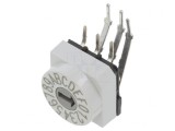 &Icirc;ntrerupător codificare HEX/BCD 16 poziții THT 80m&Omega;