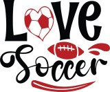 Sticker decorativ, Text Fotbal, Negru, 10043ST-13
