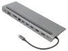 Stație de andocare USB 3.0 100W Negru-Gri, VCOM