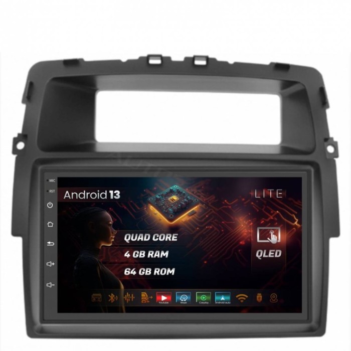 Navigatie Renault Traffic Opel Vivaro Nissan Primastar (2010+) 4GB RAM Android 13 Quadcore DSP GPS Wi-FI Carplay Android Auto USB Bluetooth Waze Touch