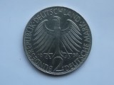 2 MARK 1958 GERMANIA-COMEMORATIVA-MAX PLANCK